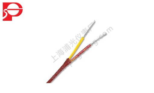 Thermocouple with compensation, compensation cable wire