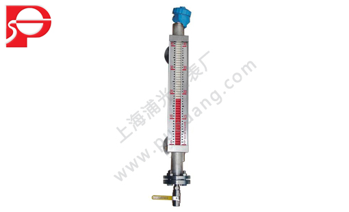 High temperature magnetic level gauge