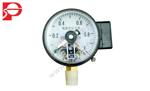 Magnetic electric contact pressure gauge