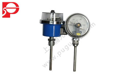 Electric contact bimetallic thermometer