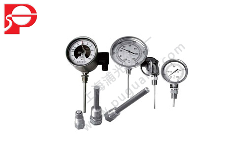 Bimetallic thermometer heat type