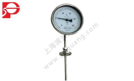 Radial type bimetallic thermometer